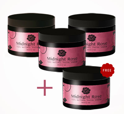 4-Month Supply: 4 Jars of Midnight Rose Cream